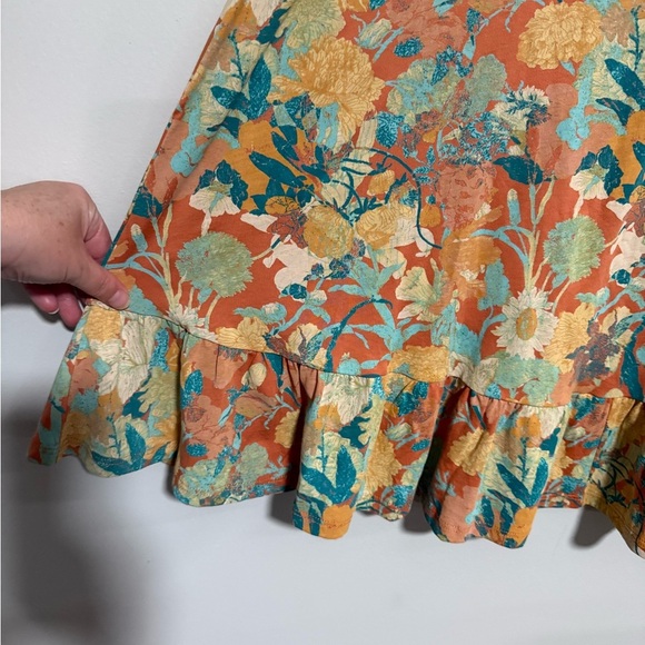 Peruvian Connection Lantana Floral Print Mini Dress Size Small - Picture 5 of 8